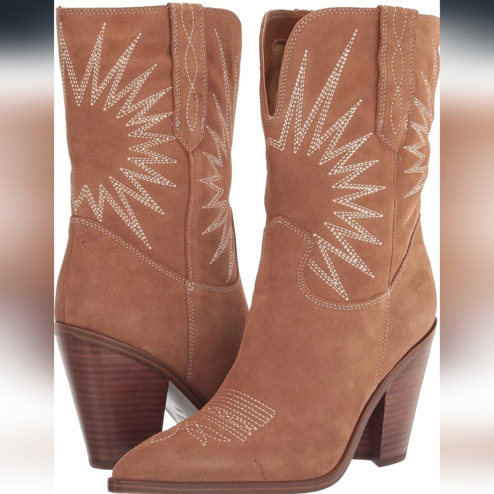 New Marc Fisher Women's Rogers Western Boot Sz 7.5